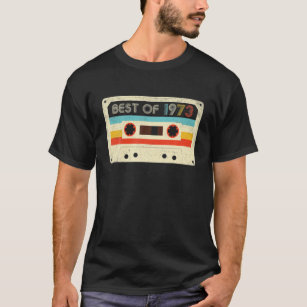 49Th Birthday Gifts Best Of 1973 Cassette Tape Ret T-Shirt