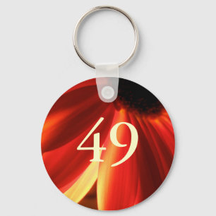 49th Birthday Key Ring
