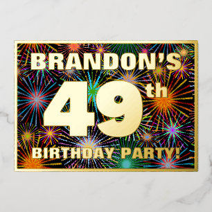 49th Birthday Party — Fun, Colourful Fireworks Loo