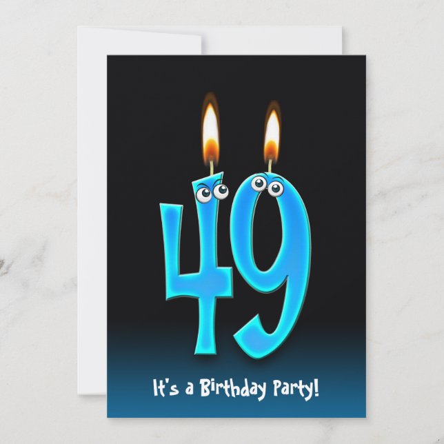 49th Birthday Party Invite (Front)