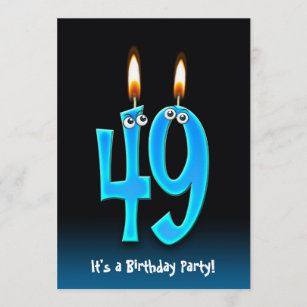 49th Birthday Party Invite