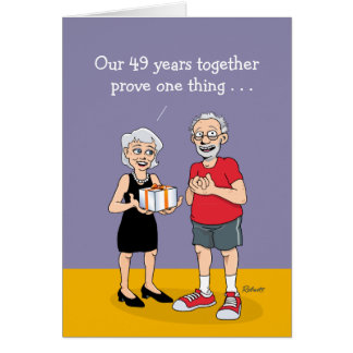 49th Wedding Anniversary Card: Love