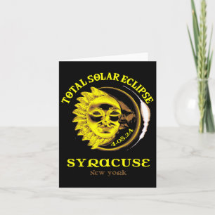 4.08.24 Total Solar Eclipse 2024 Syracuse York Card