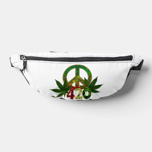 4 20 Rasta Peace Weed Bum Bags (Lay Down)