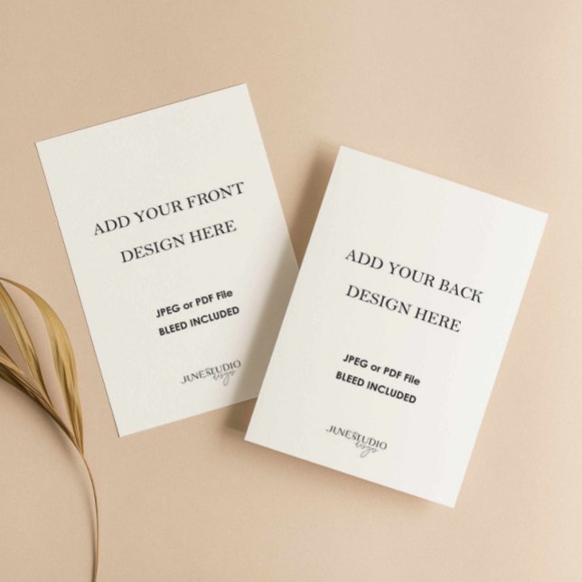 4.25x5.5" Double Sided Card Printing (4.25x5.5 inches Double sided card print, details card, RSVP enclosure card printing)