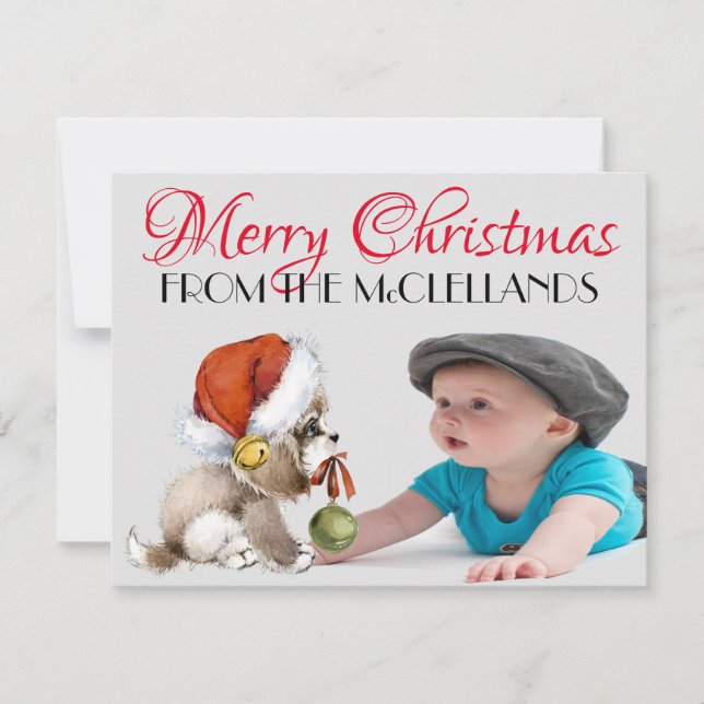4.25x5.5 Photo Christmas Card (Front)