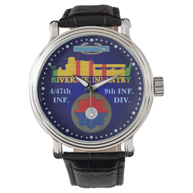 4/47th Inf. 9th Div. CIB ATC Watch (Front)