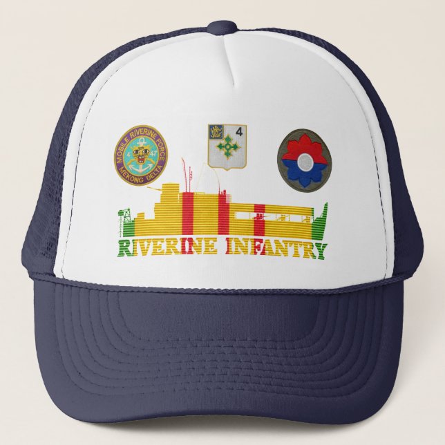 4/47th Inf. ATC Tango Boat & Patches Hat (Front)