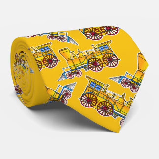 4-4-0 Boston Locomotive American Steam Train Tie