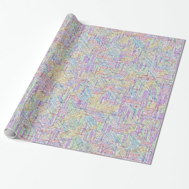 4,500+ Maths Equations Puzzle Solved Wrapping Paper (Unrolled)