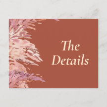 4.5 x 5.5 Wedding Details Insert