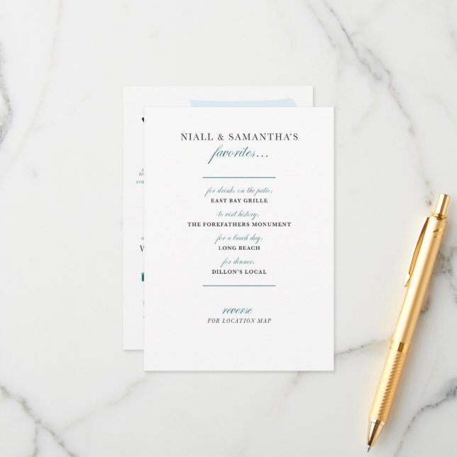 4.5" x 6.25" Custom Map Enclosure Card for SAM (Front/Back In Situ)