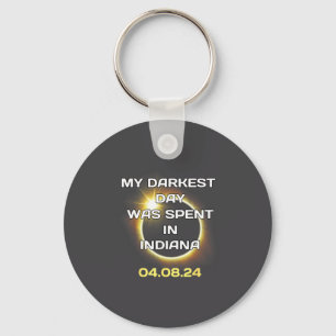 4_8_24 Total Solar Eclipse In Indiana April 8 2024 Key Ring