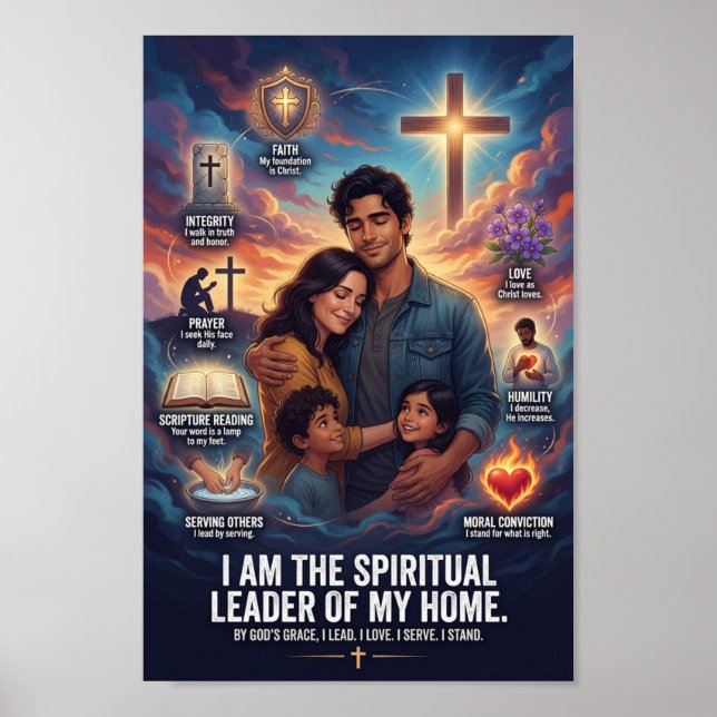 #4 A Christian Man Lives Like This Poster (Front)