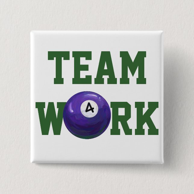 4 Ball 15 Cm Square Badge (Front)
