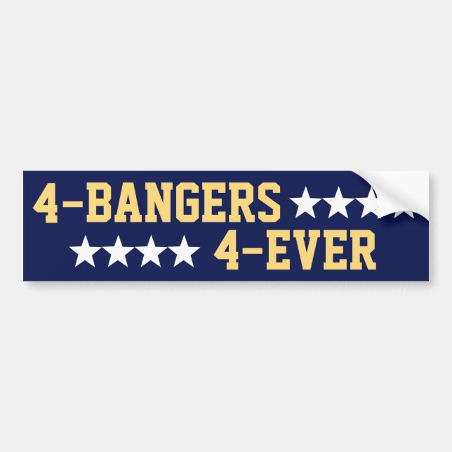 4 Bangers 4 Ever Stars Bumper Sticker (Front)