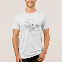 4 Bicycles on white