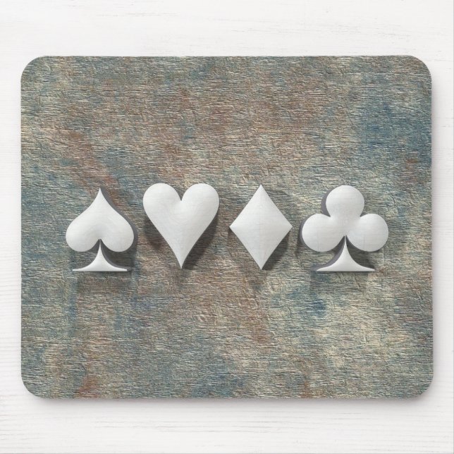 4 Card Suits Mouse Pad (Front)