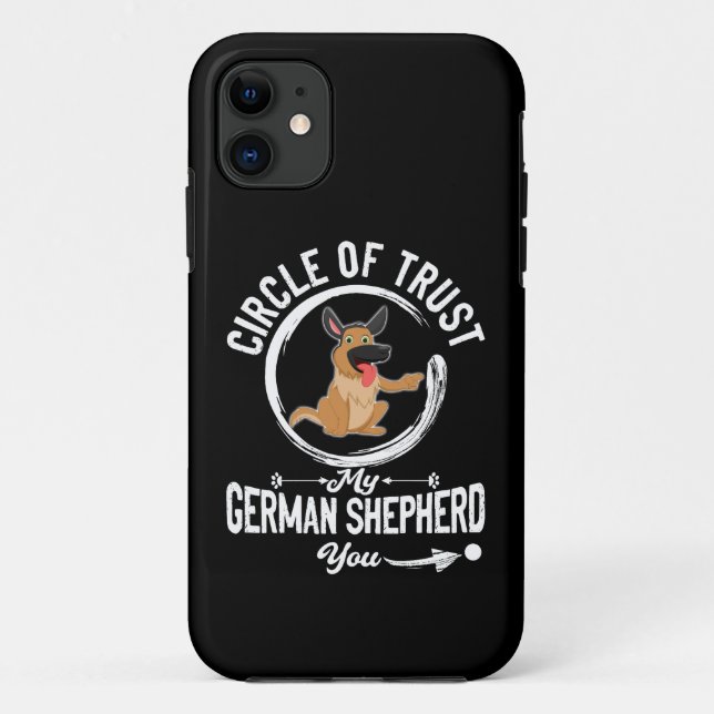 4 Circle Of Trust My German Shepherd Case-Mate iPhone Case (Back)