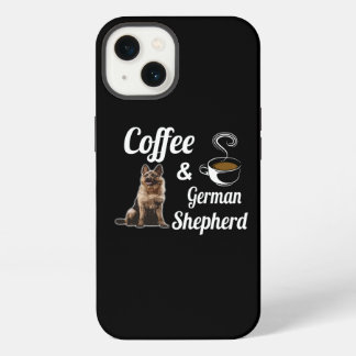 4 Coffee And German Shepherd iPhone 13 Case