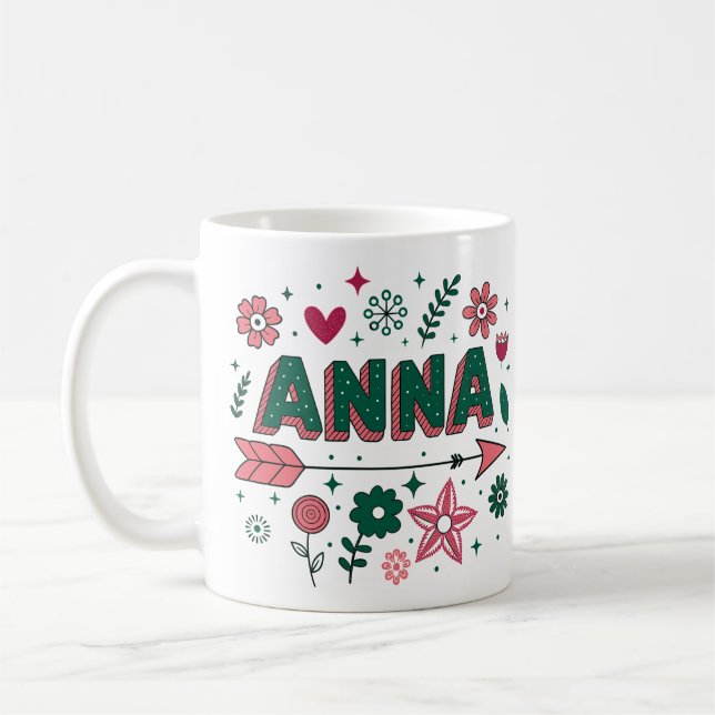 4 Color Anna 1 Coffee Mug (Left)