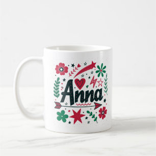 4 Color Anna 3 Coffee Mug