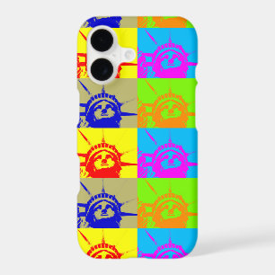 4 Colour Pop Art Lady Liberty iPhone 7 Case