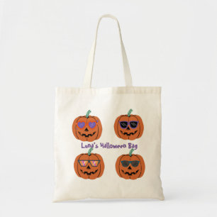 4 Cool Pumpkins Halloween Tote Bag
