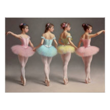4 dancers with pink, yellow, sweet green tous