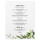 4 Days Wedding Itinerary Elegant Greenery