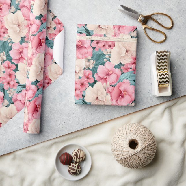 #4 Floral Pattern Wrapping Paper (Crafts)