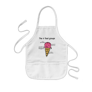4 food groups child apron