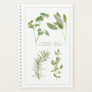 4 FRESH HERBS 5.5x8.5 Planner / Calendar