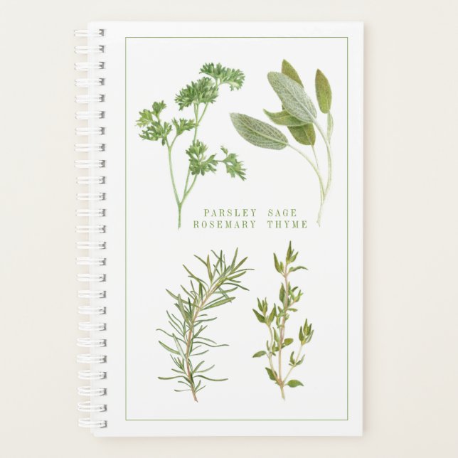  4 FRESH HERBS 5.5x8.5 Planner / Calendar (Front)