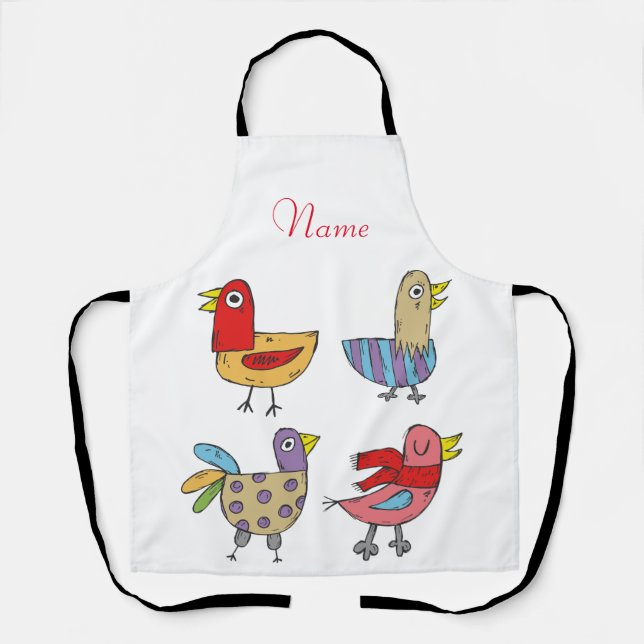 4 Funny Birds Thunder_Cove Apron (Front)