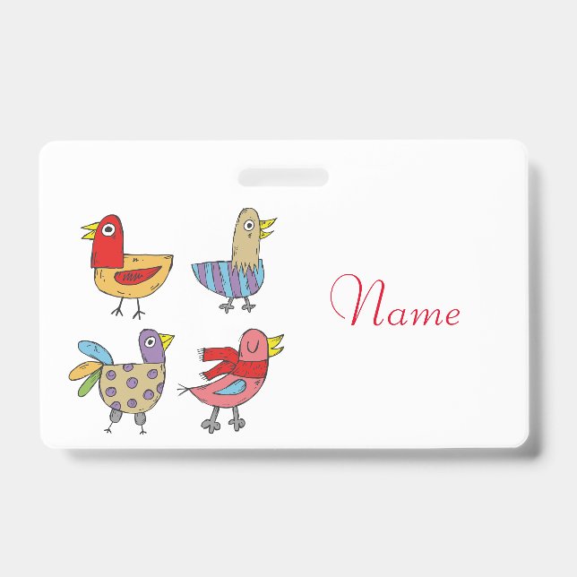 4 Funny Birds Thunder_Cove  ID Badge (Front)