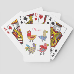 4 Funny Birds Thunder_Cove Playing Cards