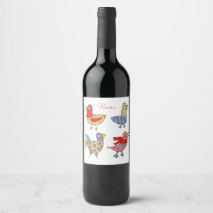 4 Funny Birds Thunder_Cove Wine Label