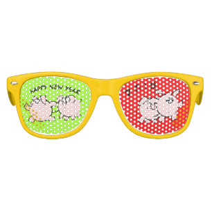 4 Funny Cartoon Comics Pig Year 2019 Kids S Sunglasses