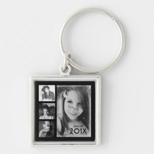 4 Graduation Photos Class of 2014 Key Ring