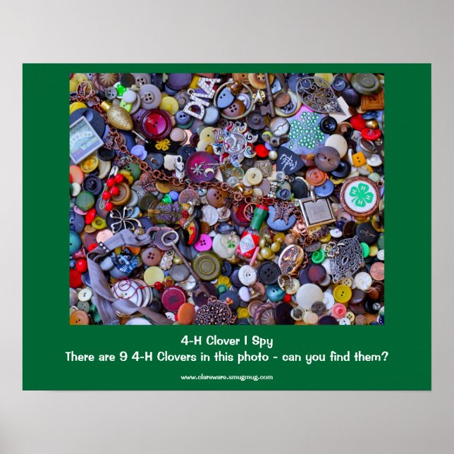 4-H Clover I Spy Poster (Front)