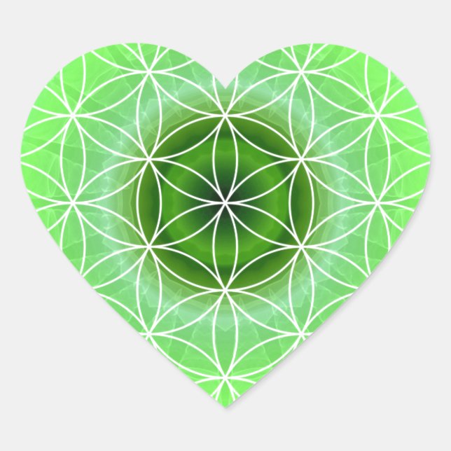 4 heart chakra green created by Tutti Sticker (Front)