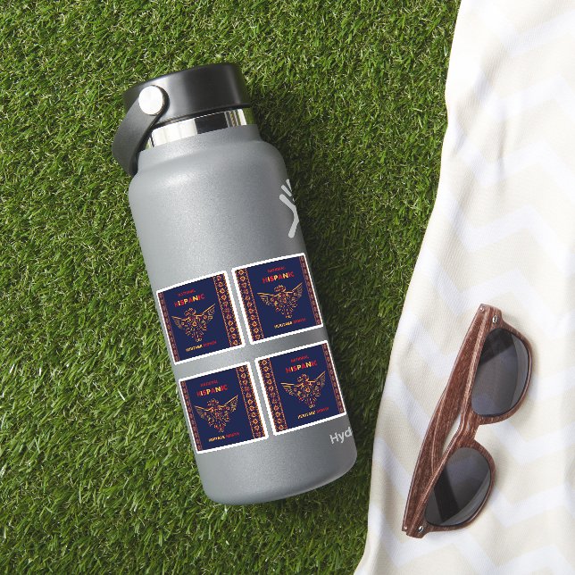 4 Hispanic Heritage Month Colourful Abstract Eagle (HydroFlask Insitu)