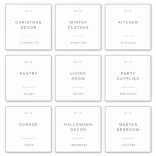 4" Home Storage Packing Shipping Label Stickers