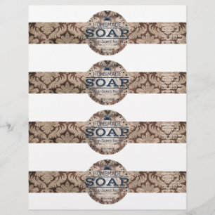 4- Homemade Vintage Style Soap Wraps