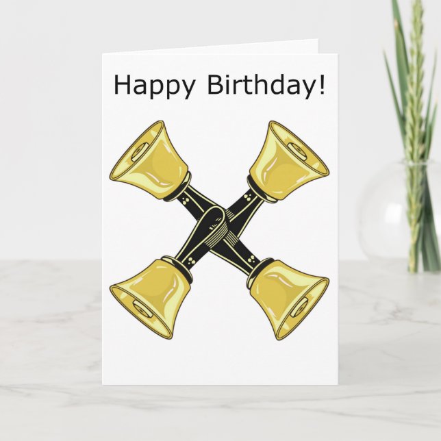 4 In Hand - Happy Birthday Card (Front)