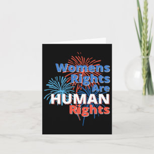4 Independence Day Pro Choice Womens Rights  Card