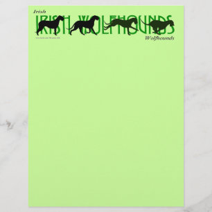 4 Irish Wolfhound Silhouettes