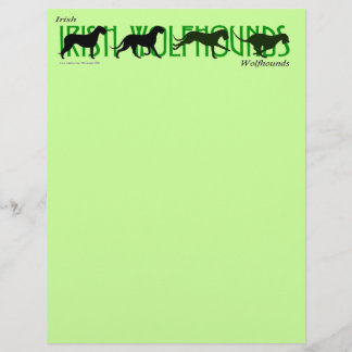 4 Irish Wolfhound Silhouettes