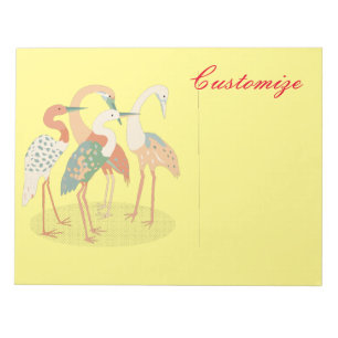 4 Japanese Cranes Thunder_Cove Notepad